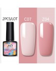 2 butelki 8ml MAD DOLL żelowy lakier do paznokci uv kolorowy i lśniący błyszczące cekiny długotrwały Soak Off żelowy lakier do p