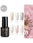 ROSALIND żelowy lakier do paznokci kolory tęczy do Manicure do dekoracji paznokci UV LED z podkład Top Coat do lakierów Poly Gel