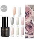 ROSALIND żelowy lakier do paznokci kolory tęczy do Manicure do dekoracji paznokci UV LED z podkład Top Coat do lakierów Poly Gel