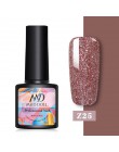 2 butelki 8ml MAD DOLL żelowy lakier do paznokci uv kolorowy i lśniący błyszczące cekiny długotrwały Soak Off żelowy lakier do p