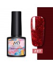 2 butelki 8ml MAD DOLL żelowy lakier do paznokci uv kolorowy i lśniący błyszczące cekiny długotrwały Soak Off żelowy lakier do p