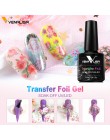 Venalisa 7.5ml transferu folia żelowy lakier do paznokci soak off led uv lakier do paznokci szybkoschnące klej gwiazdkowy pieczę