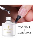 Urodzony dostępne 2 butelki podkład top coat zestaw żelowy lakier do paznokci zestaw 6ml bez ścierania matowy efekt warstwa wier