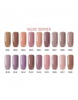 Clou Beaute Nude Series 15ml żel polski lakier do paznokci UV lakier półtrwały Soak Off żel do paznokci podkład top coat żelowy 