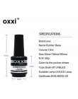 Oxxi najnowsze 15ml gumowa podstawa do paznokci Semi Permanant lakier UV do paznokci bez wycierania warstwa wierzchnia Nail Art 