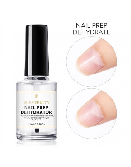 BORN PRETTY 15ML odwadniacz do paznokci i podkład do paznokci zestaw do szlifowania paznokci bez potrzeby lampa LED UV żel narzę