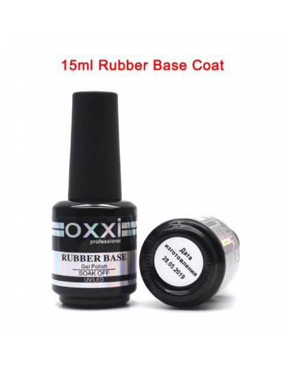 Oxxi najnowsze 15ml gumowa podstawa do paznokci Semi Permanant lakier UV do paznokci bez wycierania warstwa wierzchnia Nail Art 