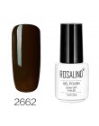 ROSALIND paznokcie żelowe wzory do paznokci vernis semi permanent uv biała butelka Soak Off do Manicure paznokcie sztuka hybrydo