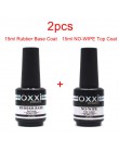 Oxxi najnowsze 15ml gumowa podstawa do paznokci Semi Permanant lakier UV do paznokci bez wycierania warstwa wierzchnia Nail Art 