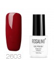 ROSALIND paznokcie żelowe wzory do paznokci vernis semi permanent uv biała butelka Soak Off do Manicure paznokcie sztuka hybrydo