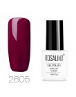ROSALIND paznokcie żelowe wzory do paznokci vernis semi permanent uv biała butelka Soak Off do Manicure paznokcie sztuka hybrydo