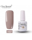 Clou Beaute Nude Series 15ml żel polski lakier do paznokci UV lakier półtrwały Soak Off żel do paznokci podkład top coat żelowy 