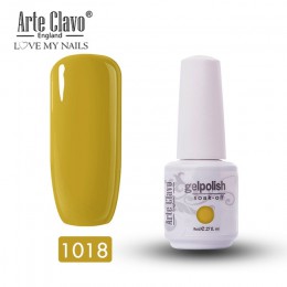 Zestaw do paznokci Arte Clavo do Manicure 8ml kolor Gellak półtrwały brokat paznokcie sztuka UV hybrydowy lakier do paznokci lak