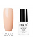 ROSALIND paznokcie żelowe wzory do paznokci vernis semi permanent uv biała butelka Soak Off do Manicure paznokcie sztuka hybrydo