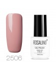 ROSALIND paznokcie żelowe wzory do paznokci vernis semi permanent uv biała butelka Soak Off do Manicure paznokcie sztuka hybrydo