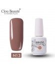 Clou Beaute Nude Series 15ml żel polski lakier do paznokci UV lakier półtrwały Soak Off żel do paznokci podkład top coat żelowy 