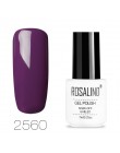 ROSALIND paznokcie żelowe wzory do paznokci vernis semi permanent uv biała butelka Soak Off do Manicure paznokcie sztuka hybrydo