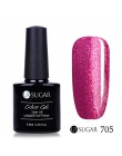 UR SUGAR 7.5ml tęczowy żelowy lakier do paznokci Neon Shimmer Shining Glitter Soak-Off UV LED Gel długotrwały lakier do lakieru