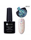 UR SUGAR 7.5ml tęczowy żelowy lakier do paznokci Neon Shimmer Shining Glitter Soak-Off UV LED Gel długotrwały lakier do lakieru