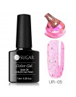 UR SUGAR 7.5ml tęczowy żelowy lakier do paznokci Neon Shimmer Shining Glitter Soak-Off UV LED Gel długotrwały lakier do lakieru