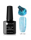 UR SUGAR 7.5ml tęczowy żelowy lakier do paznokci Neon Shimmer Shining Glitter Soak-Off UV LED Gel długotrwały lakier do lakieru