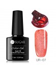 UR SUGAR 7.5ml tęczowy żelowy lakier do paznokci Neon Shimmer Shining Glitter Soak-Off UV LED Gel długotrwały lakier do lakieru