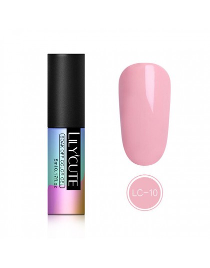 LILYCUTE Rose różowy żelowy lakier do paznokci UV lakier do paznokci Soak off UV LED DIY żel do malowania paznokci lakier czerwo