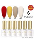 BORN PRETTY salon koral lakier żelowy kolorowy 6 ml Shimmer Glitter Rose różowy Soak Off żel do malowania paznokci lakier podkła