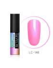 LILYCUTE Rose różowy żelowy lakier do paznokci UV lakier do paznokci Soak off UV LED DIY żel do malowania paznokci lakier czerwo