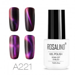 ROSALIND 4D kocie oko żelowy lakier do paznokci vernis semi stała ochrona przed promieniowaniem UV do paznokci dla żel do manicu