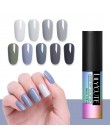 LILYCUTE żelowy lakier do paznokci 5ml lakier do paznokci Soak Off UV LED długotrwały czarny biały szary kolor bazowy długotrwał