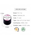 PICT YOU 5ml żel do tłoczenia polski Semi Permanent Vernis żel do malowania z warstwa wierzchnia płytka do stemplowania lakier ż