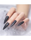 UR SUGAR 7.5ml brokatowy lakier do paznokci czarny kryształ żel UV laserowe cekiny żel polski Soak Off UV lakier do paznokci