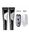 Born Pretty  Żel do tłoczenia paznokci Polski 8 ml Czarny Biały Znaczek Olej do druku Żel UV Lakier Soak Off Lakier do paznokci 