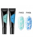 Born Pretty  Żel do tłoczenia paznokci Polski 8 ml Czarny Biały Znaczek Olej do druku Żel UV Lakier Soak Off Lakier do paznokci 