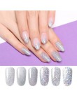 LILYCUTE Laser srebrny żel do paznokci uv brokat 5ml żelowy lakier do paznokci Soak Off UV Led lakier do paznokci