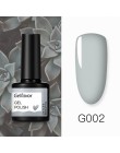 Gelfavor 8ml żelowy lakier do paznokci brokat do zestaw do manicure nail art Semi platium UV LED lampa lakiery do paznokci podkł