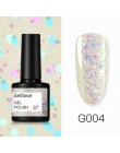 Gelfavor 8ml żelowy lakier do paznokci brokat do zestaw do manicure nail art Semi platium UV LED lampa lakiery do paznokci podkł