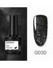 Gelfavor 8ml żelowy lakier do paznokci brokat do zestaw do manicure nail art Semi platium UV LED lampa lakiery do paznokci podkł