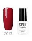 ROSALIND hybrydowy lakier do paznokci Soak Off biała butelka UV kolory Vernis Semi permanentny Manicure do żel do paznokci polsk