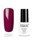 ROSALIND hybrydowy lakier do paznokci Soak Off biała butelka UV kolory Vernis Semi permanentny Manicure do żel do paznokci polsk
