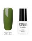 ROSALIND hybrydowy lakier do paznokci Soak Off biała butelka UV kolory Vernis Semi permanentny Manicure do żel do paznokci polsk