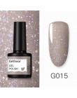 Gelfavor 8ml żelowy lakier do paznokci brokat do zestaw do manicure nail art Semi platium UV LED lampa lakiery do paznokci podkł