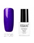 ROSALIND hybrydowy lakier do paznokci Soak Off biała butelka UV kolory Vernis Semi permanentny Manicure do żel do paznokci polsk