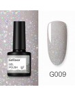 Gelfavor 8ml żelowy lakier do paznokci brokat do zestaw do manicure nail art Semi platium UV LED lampa lakiery do paznokci podkł