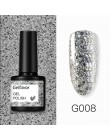 Gelfavor 8ml żelowy lakier do paznokci brokat do zestaw do manicure nail art Semi platium UV LED lampa lakiery do paznokci podkł