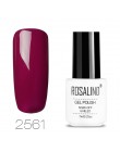 ROSALIND hybrydowy lakier do paznokci Soak Off biała butelka UV kolory Vernis Semi permanentny Manicure do żel do paznokci polsk