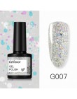 Gelfavor 8ml żelowy lakier do paznokci brokat do zestaw do manicure nail art Semi platium UV LED lampa lakiery do paznokci podkł