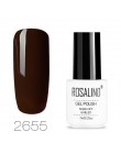 ROSALIND hybrydowy lakier do paznokci Soak Off biała butelka UV kolory Vernis Semi permanentny Manicure do żel do paznokci polsk