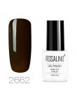 ROSALIND hybrydowy lakier do paznokci Soak Off biała butelka UV kolory Vernis Semi permanentny Manicure do żel do paznokci polsk